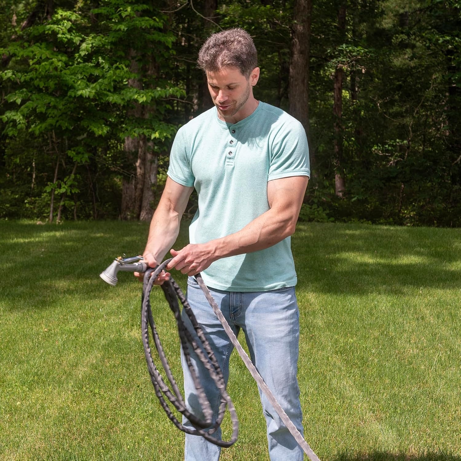 image:image58 x 50ft zeroG Lightweight Garden Hose Kink Free Garden Hose Teknor Apex Water HosezeroG