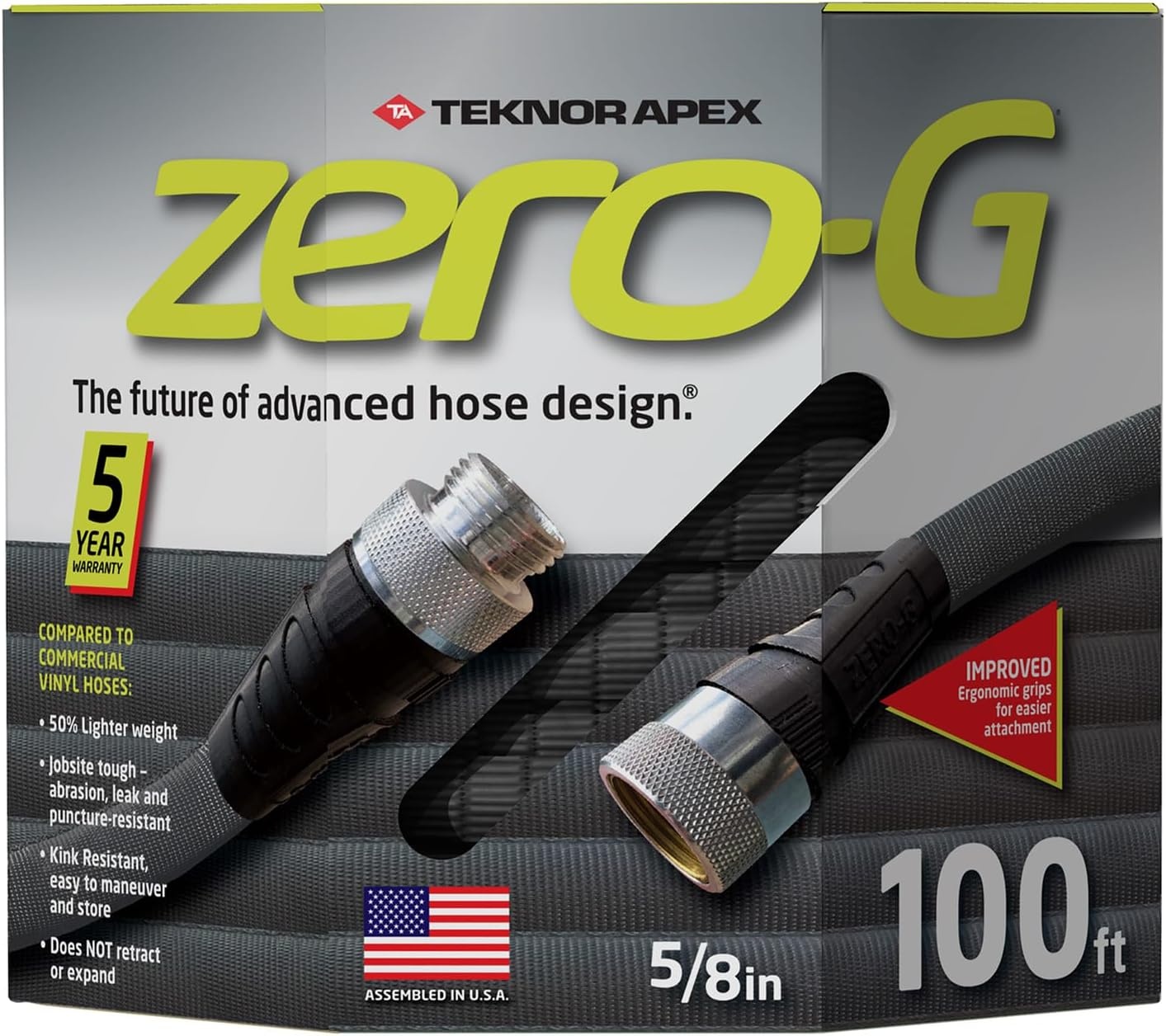 image:image58 x 50ft zeroG Lightweight Garden Hose Kink Free Garden Hose Teknor Apex Water HosezeroG
