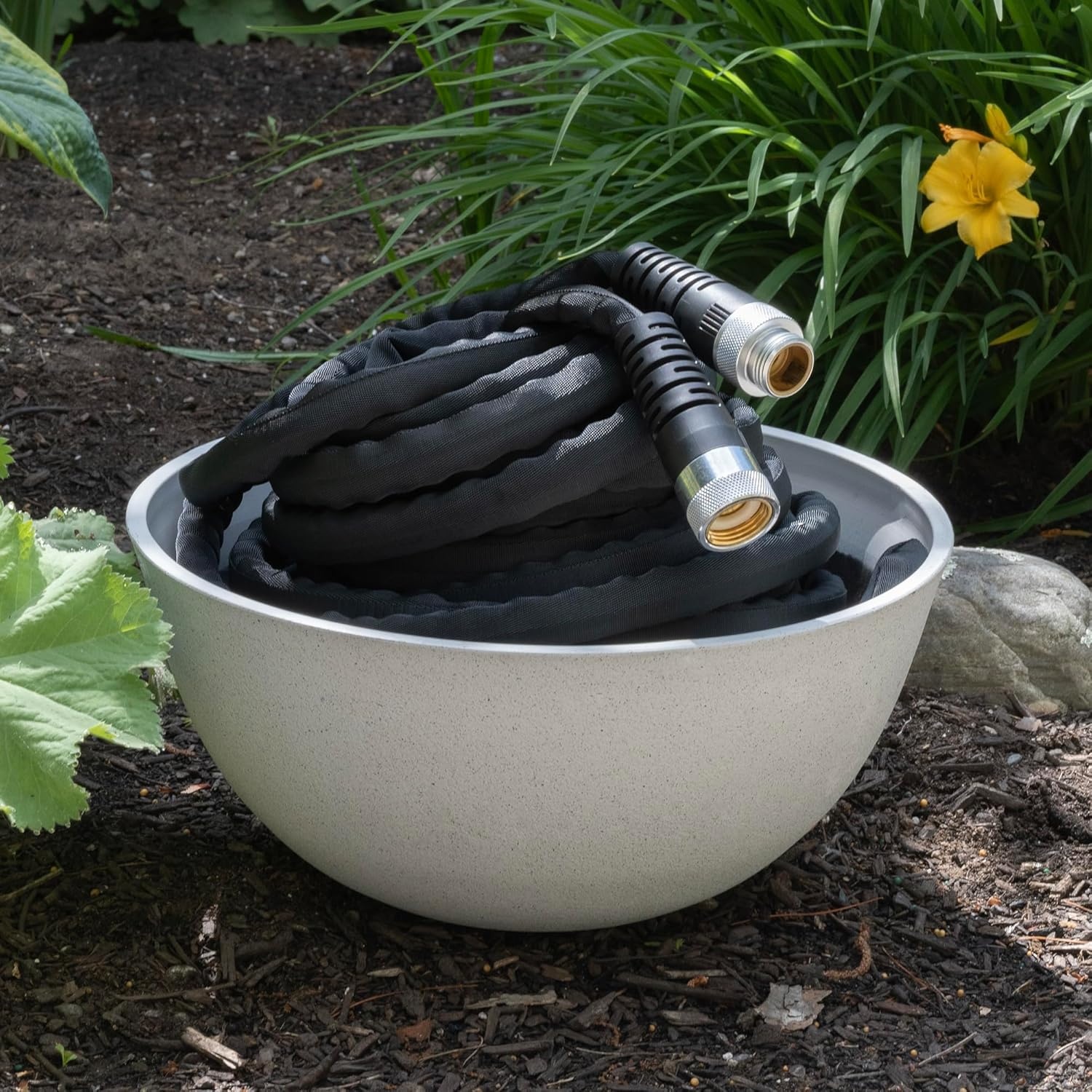 image:imageKink Control Flex Advanced Hybrid Hose 50 Ft Outdoor Hose 40 Lighter Ultra Flexible Easy to Maneuver Neverkink Technology Durable ConstructionFabric Jacket