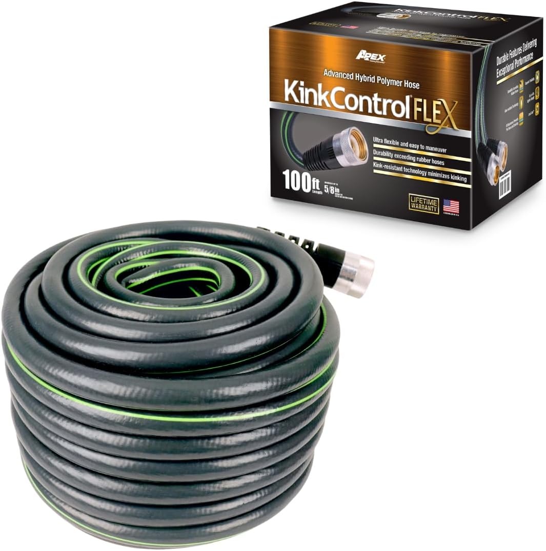 image:imageKink Control Flex Advanced Hybrid Hose 50 Ft Outdoor Hose 40 Lighter Ultra Flexible Easy to Maneuver Neverkink Technology Durable ConstructionFlex