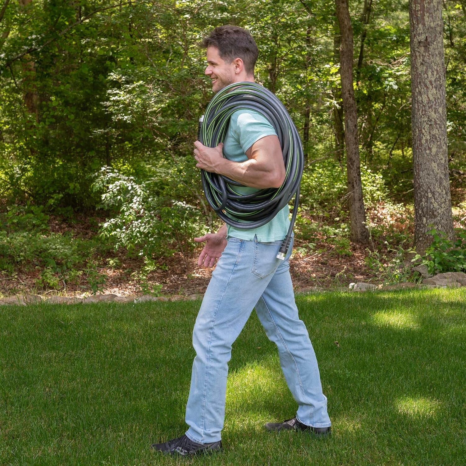 image:imageKink Control Flex Advanced Hybrid Hose 50 Ft Outdoor Hose 40 Lighter Ultra Flexible Easy to Maneuver Neverkink Technology Durable ConstructionFlex