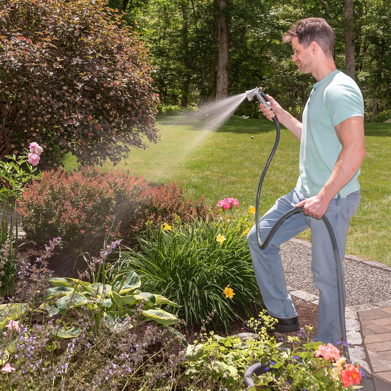 image:imageKink Control Flex Advanced Hybrid Hose 50 Ft Outdoor Hose 40 Lighter Ultra Flexible Easy to Maneuver Neverkink Technology Durable ConstructionFlex