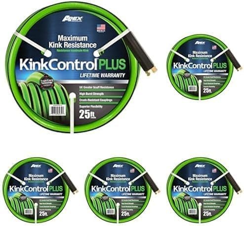 image:imageKink Control Pro Garden Hose Water Hosewith Superior UV Resistance Ergonomic Grip High Burst Strength Triple Frame Technology for Kink Resistance 25 FtPlus
