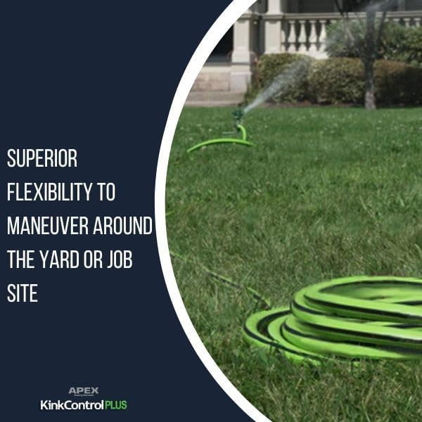 image:imageKink Control Pro Garden Hose Water Hosewith Superior UV Resistance Ergonomic Grip High Burst Strength Triple Frame Technology for Kink Resistance 25 FtPlus