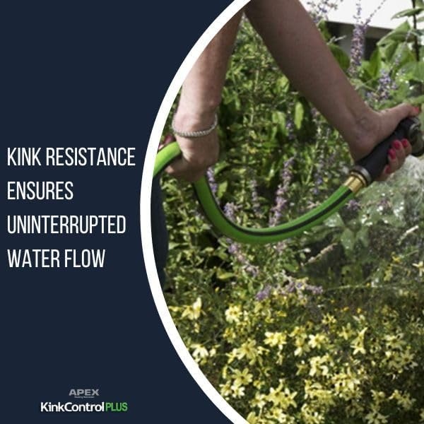 image:imageKink Control Pro Garden Hose Water Hosewith Superior UV Resistance Ergonomic Grip High Burst Strength Triple Frame Technology for Kink Resistance 25 FtPlus