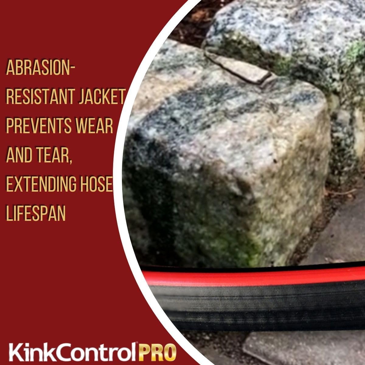image:imageKink Control Pro Garden Hose Water Hosewith Superior UV Resistance Ergonomic Grip High Burst Strength Triple Frame Technology for Kink Resistance 25 FtPro