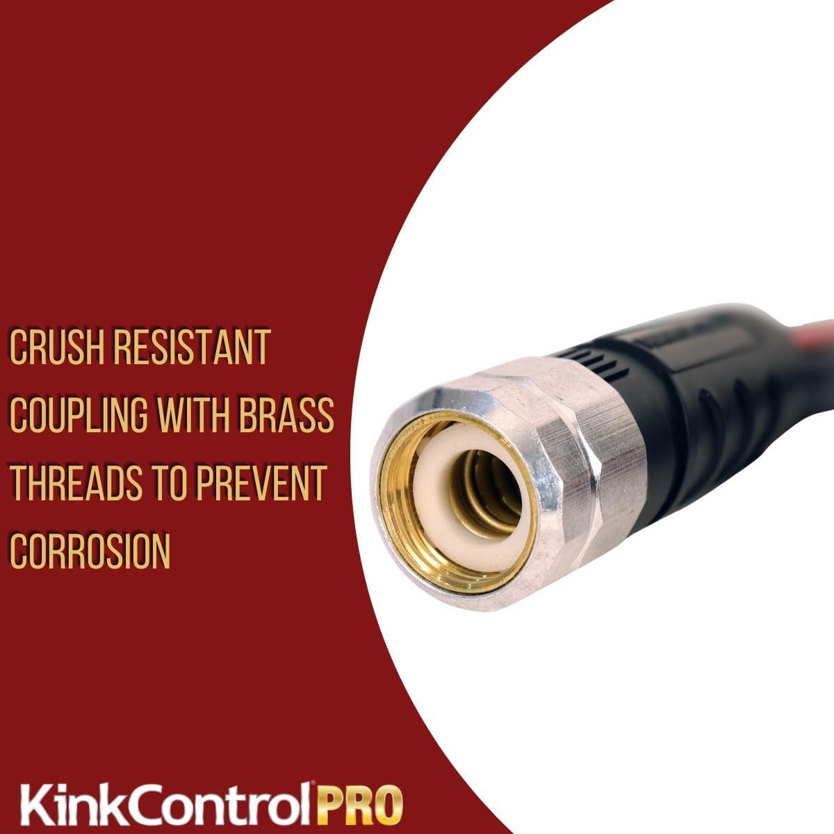image:imageKink Control Pro Garden Hose Water Hosewith Superior UV Resistance Ergonomic Grip High Burst Strength Triple Frame Technology for Kink Resistance 25 FtPro