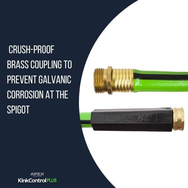image:imageKink Control Pro Garden Hose Water Hosewith Superior UV Resistance Ergonomic Grip High Burst Strength Triple Frame Technology for Kink Resistance 25 FtPlus