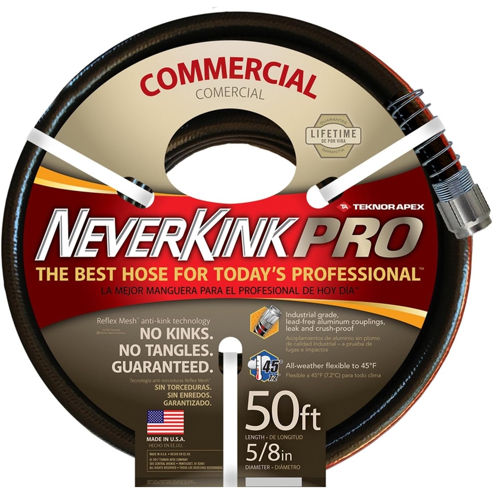 image:imageTeknor Apex Neverkink 884475 PRO Garden Hose 58in x 75feetNeverKink Commercial Duty